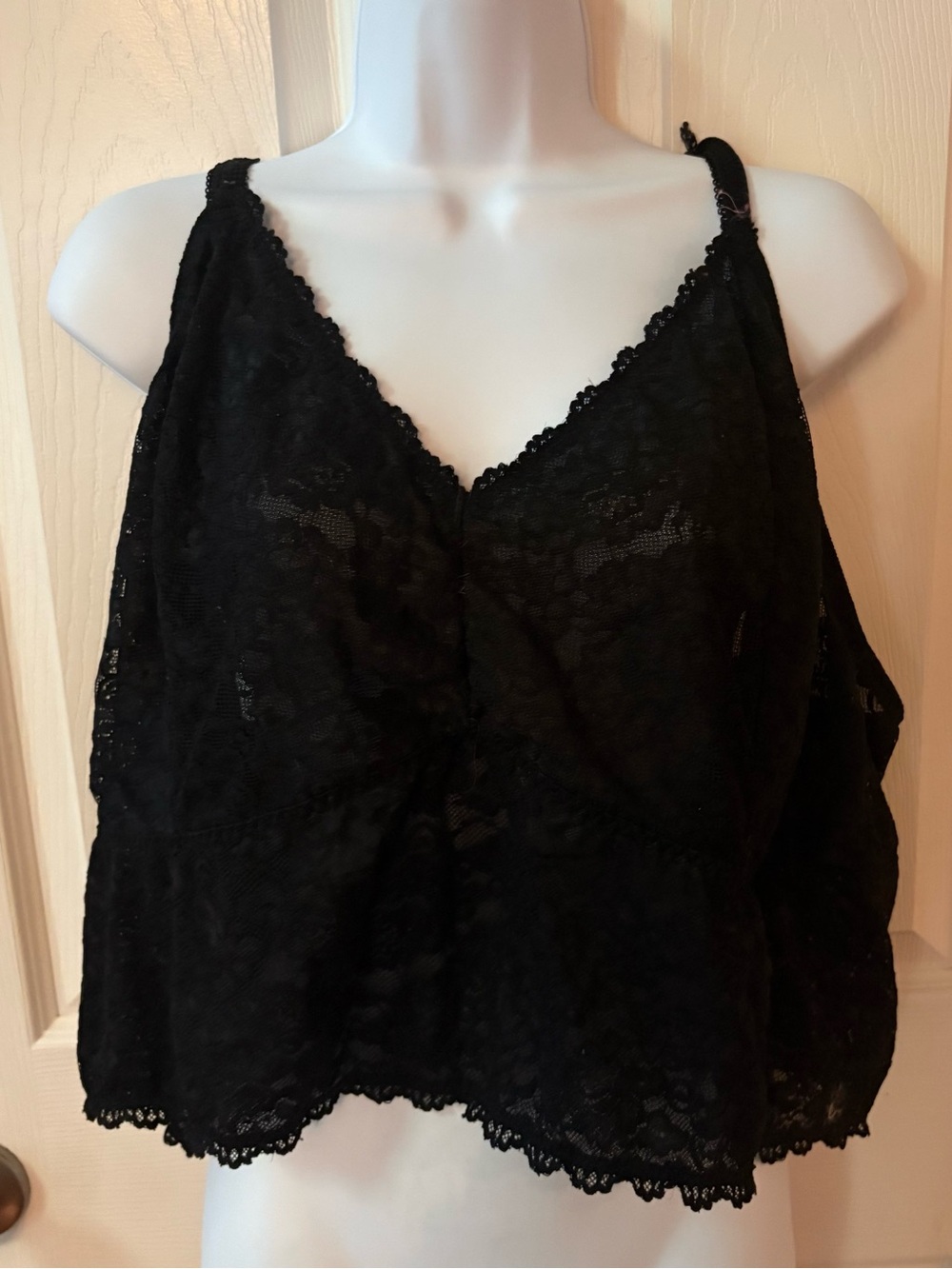 Torrid Unlined Black Lace Bralette Top Plus Size 6X
